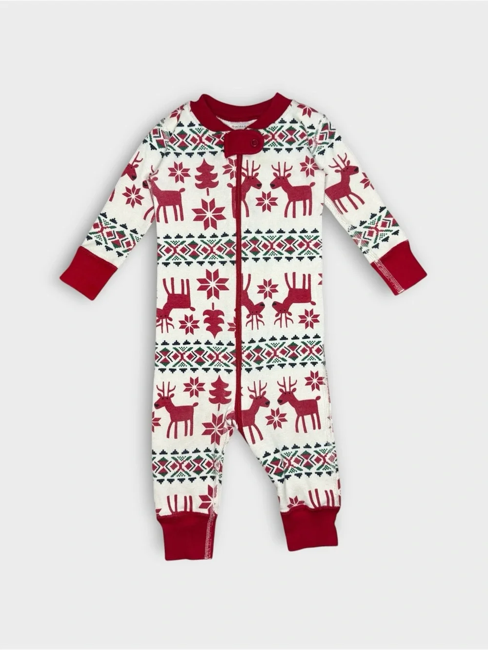 Hanna Andersson Dear Deer Fair Isle Holiday Organic Sleeper